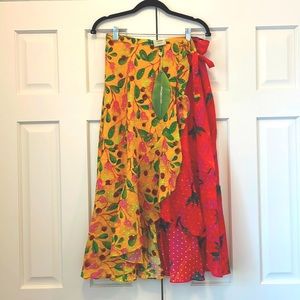 NWT Farm Rio Garden Mix Wrap Skirt XS | Farm Rio Skirt Xs